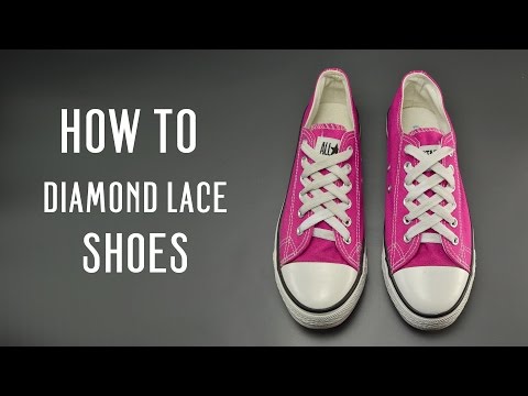 How to Diamond Lace shoes