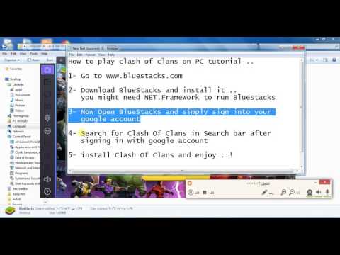 How to Download &amp;amp; Install Clash of Clans on PC in less than 2 min !!