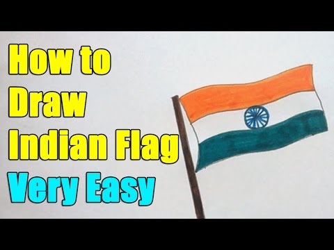 How to Draw Indian Flag on this 15th August 2016