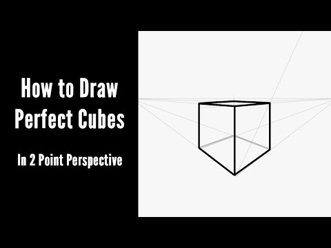 How to Draw Perfect Cubes in 2 Point Perspective