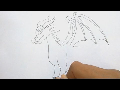 How to Draw a Dragon Step by step and easy