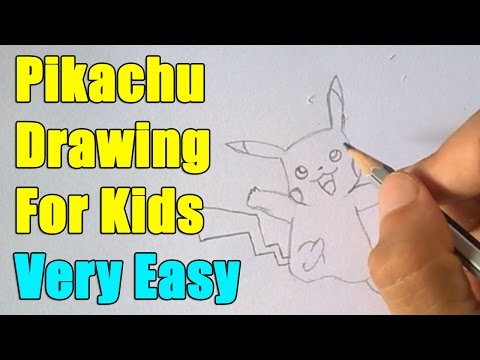 How to Draw a Pokemon Go Character Pikachu