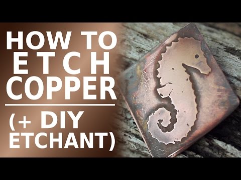 How to Etch Copper - Plus DIY Etchant Solution (Fine Design Copper Etching)