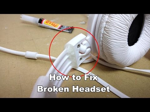 How to Fix Broken Headset with Superglue and Baking Soda