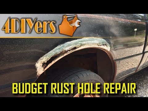 How to Fix Rust Holes on a Budget Using Fibreglass - NO WELDING