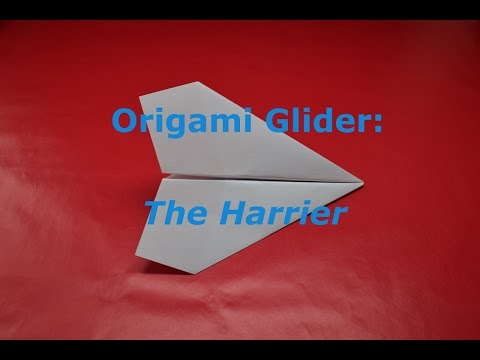 How to Fold the Harrier Paper Airplane + Tips for Trimming a Paper Airplane