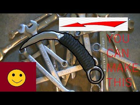 How to MAKE a CHEAP and EASY Karambit from a Wrench