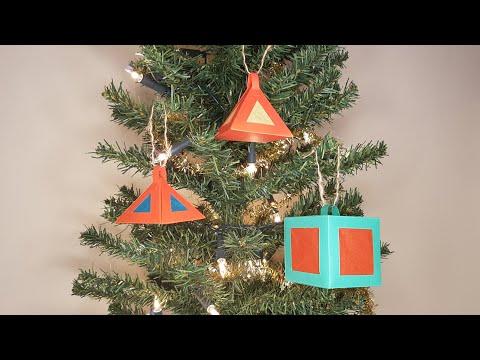 How to Make 3D Christmas Tree Ornaments