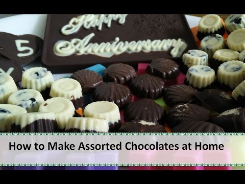 How to Make Assorted Chocolates at Home | Chocolate Making by Healthy Kadai