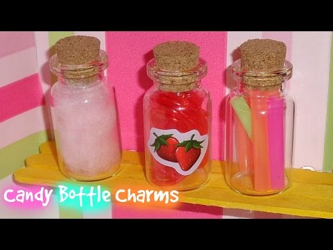 How to Make Candy Miniature Bottle Charms