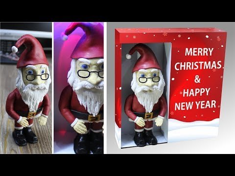 How to Make Christmas Diorama | Santa Claus | LED Glow