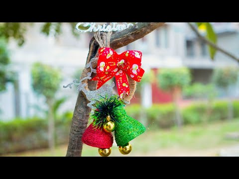 How to Make Christmas Tree Bell | Best Out of Waste for Christmas / Christmas Wreath