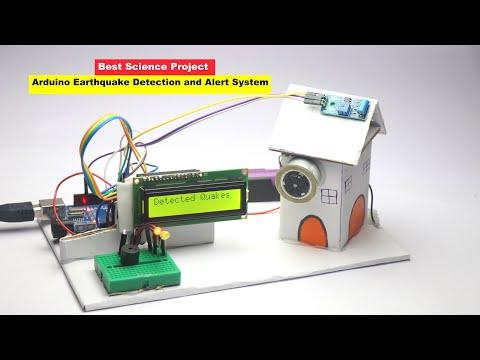 How to Make Earthquake Detector System with Alarm Using Arduino | Arduino Science Project Ideas