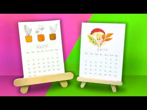 How to Make Easy Desk Calendar | Diy Handmade Paper Calendar at Home | Paper Crafts Ideas