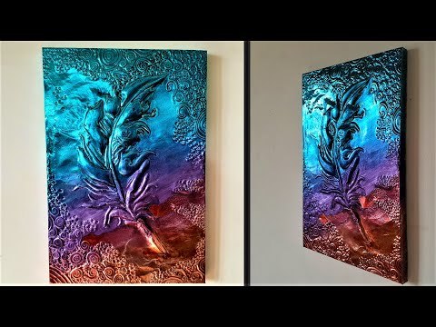 How to Make Embossed Painting | Metal Art