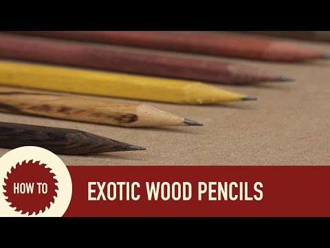 How to Make Exotic Wood Pencils (without a lathe)