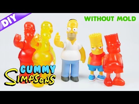 How to Make GUMMY The Simpsons !! Without mold