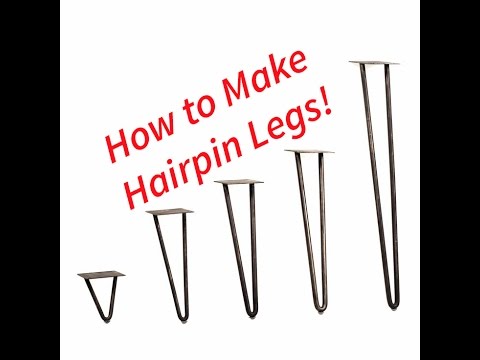 How to Make Hairpin Table Legs and Central Machinery Compact Bender Unboxing