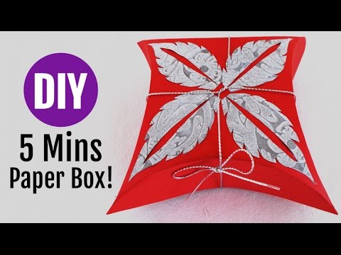 How to Make Handmade Gift Box in 5 Mins! | DIY Paper Boxes
