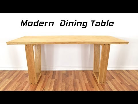 How to Make High End Furniture - From Plywood | DIY Modern Dining Table