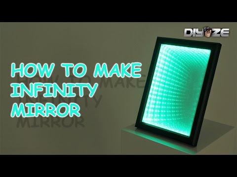 How to Make Infinity Mirror (LED OPTICAL ILLUSION)