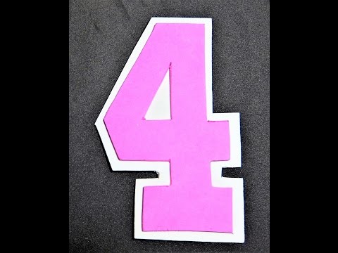 How to Make Jersey Number 4