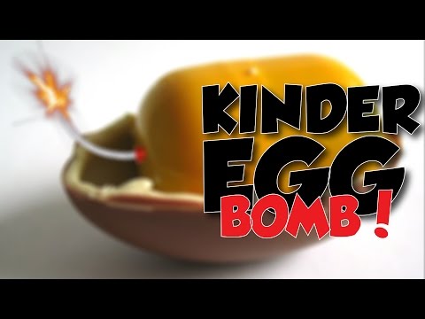 How to Make Kinder Surprise Egg BOMB - Kinder Egg Explosion  (Kinder Egg Prank) Life hacks