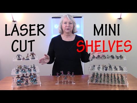 How to Make Laser Cut Display Shelves for Miniature Models