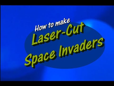 How to Make Laser-cut Space Invader Magnets