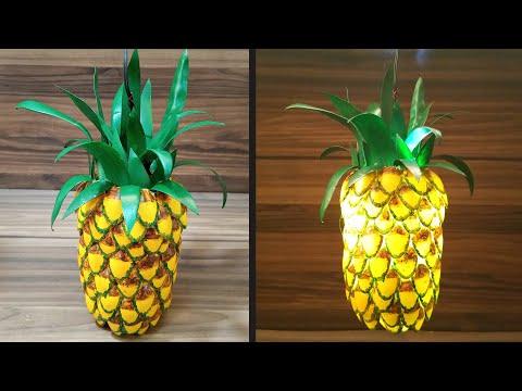 How to Make Pineapple Hanging Light|DIY|Easy Craft &amp;amp; Art Tutorial