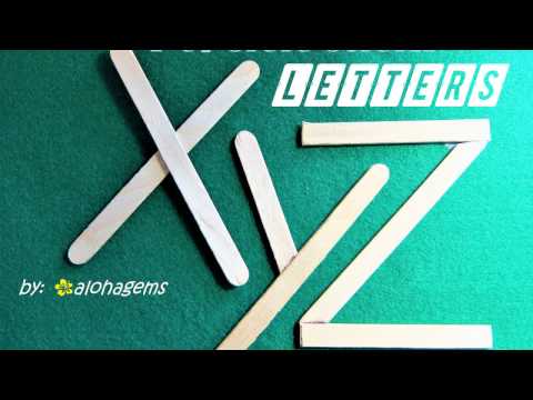 How to Make Popsicle Sticks Letters A to Z