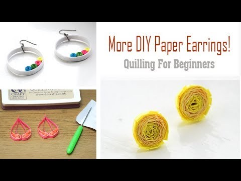 How to Make Quilled Earrings! | 3 Fun DIY Designs for Beginners | Quick Craft Project