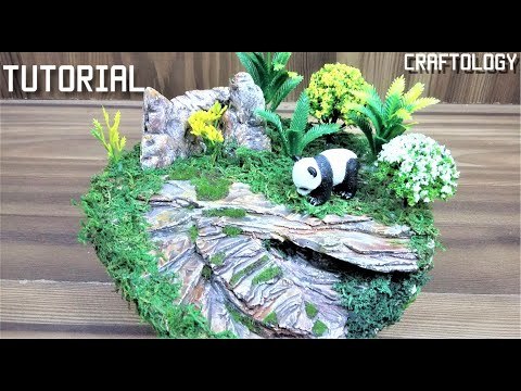 How to Make Realistic Jungle Diorama|Panda Diorama|Easy Art &amp;amp; Craft Tutorial