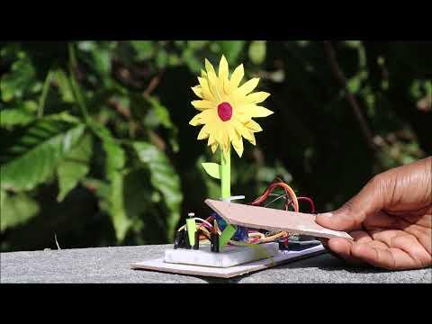 How to Make Sunflower Robot with live Sun Motion Tracking