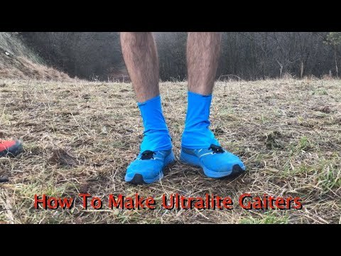 How to Make Ultralight Gaiters for Running / Hiking