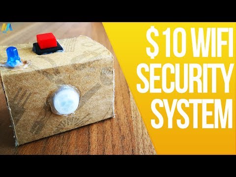 How to Make a $10 WiFi Security System at Home! No Fees and Works anywhere!