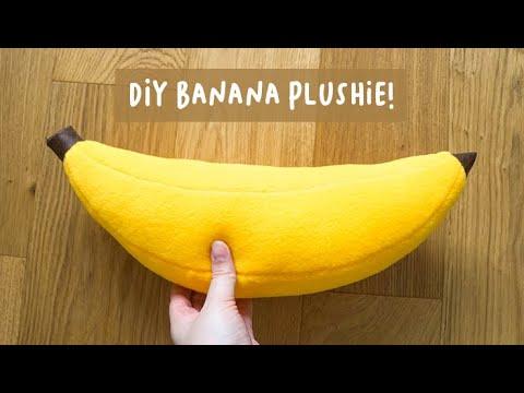 How to Make a BANANA PLUSHIE ! | Fun Stuffed Toy DIY | Sewing Tutorial