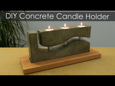 How to Make a Concrete Candle Holder with a Simple Molding Technique