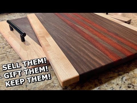 How to Make a Cutting Board and Serving Tray as a Matching Set