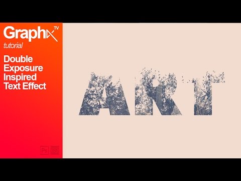 How to Make a Double Exposure Inspired Text Effect | Photoshop CC 2017 - GraphixTV