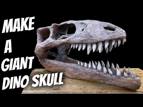 How to Make a Giant Dinosaur Skull FREE!