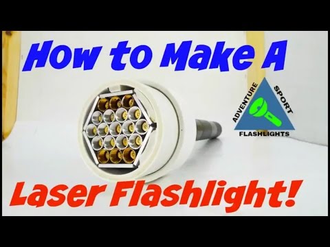 How to Make a Laser Flashlight - Laser Flashlight Hack!