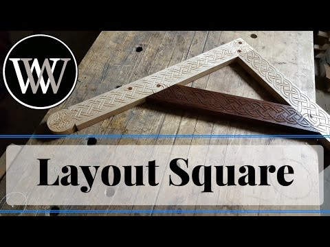 How to Make a Layout Square With Maple and Walnut a Hand tool Woodworking Project