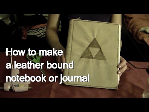 How to Make a Leather Bound Journal Notebook