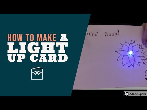 How to Make a Light-up Card - Simply by using DIY paper circuit