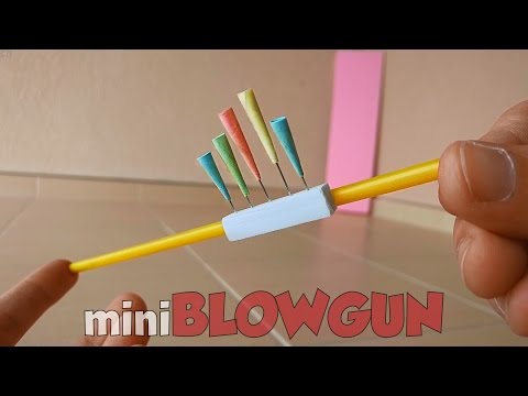 How to Make a Mini Blowgun (How to Make a Blow dart) DIY PVC Blowgun/ Straw Blowgun