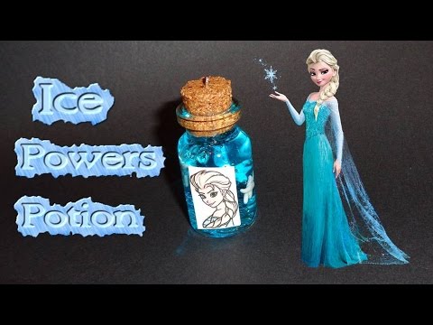 How to Make a Miniature Bottle Charm: Frozen's Queen Elsa Ice Powers