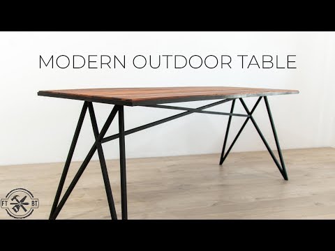 How to Make a Modern Outdoor Table