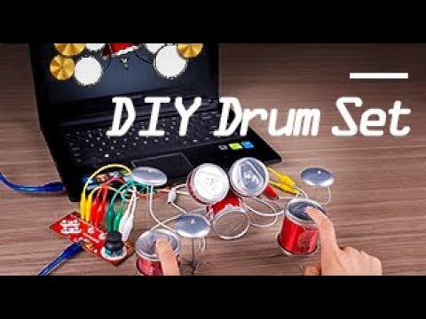 How to Make a Playable Arduino-based Drum Set with Beverage Can