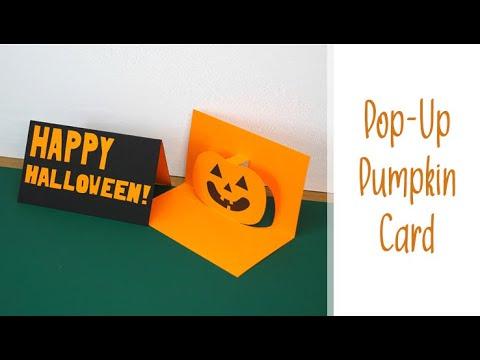 How to Make a Pop-Up Pumpkin Card for Halloween | Free Template | Quick &amp; Easy Craft